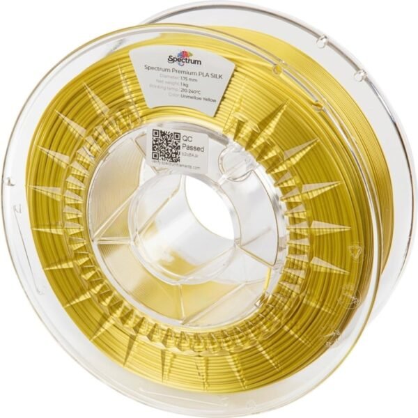 [MOQ: 10KG] SILK PLA Unmellow Yellow, 1.75 mm / 1000 g