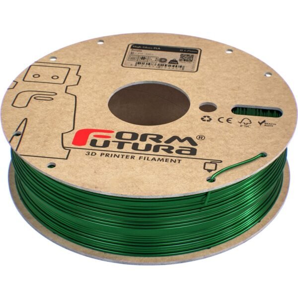 [MOQ: 10KG] High Gloss PLA Green, 1.75 mm / 750 g