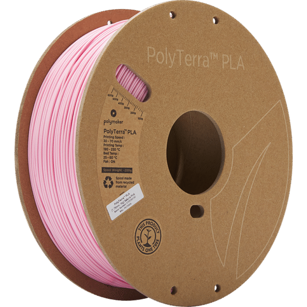[MOQ: 10KG] PolyTerra PLA Sakura Pink, 1.75 mm / 1000 g