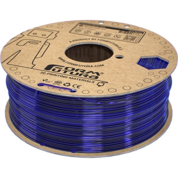 [MOQ: 10KG] EasyFil? ePETG Transparent Blue, 1,75 mm / 1000 g