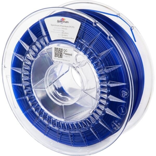 [MOQ: 10KG] Premium PCTG Transparent Blue, 1.75mm / 1000g