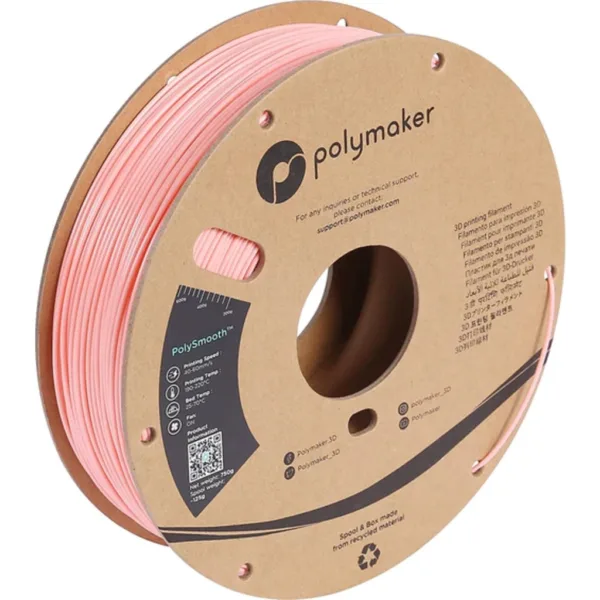 [MOQ: 10KG] PolySmooth Pink, 1.75 mm (750 g)