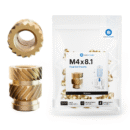 Threaded Inserts M4 Standard, M4 x 8.1 (50 pcs)