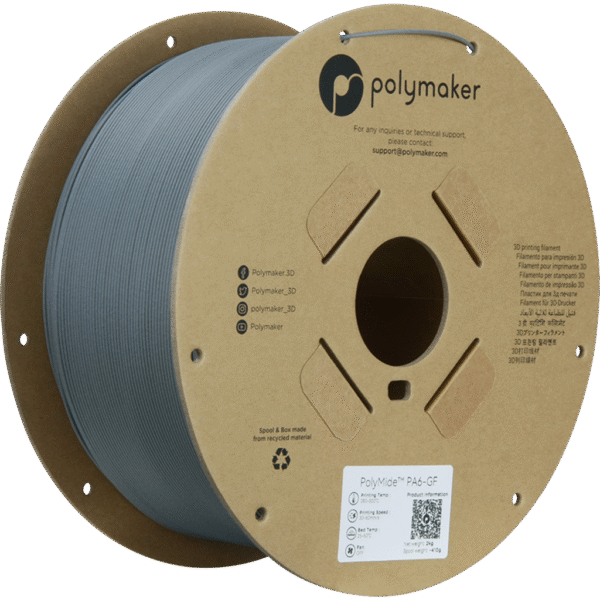 [MOQ: 10KG] PolyMide PA6-GF Grey, 1.75 mm / 2000 g