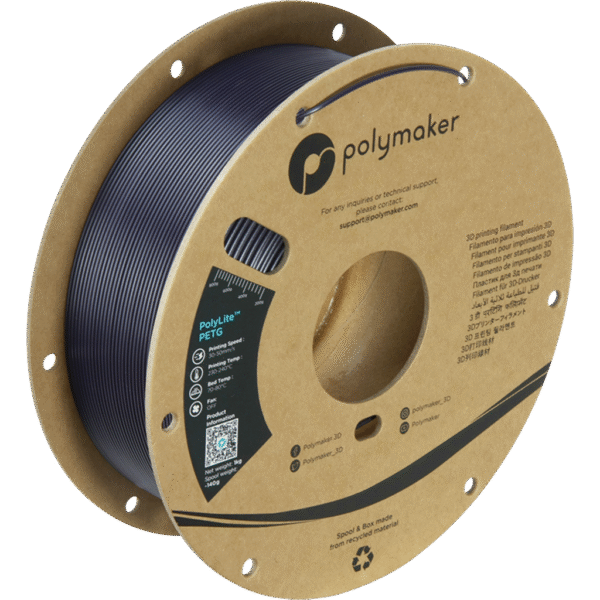 [MOQ: 10KG] PolyLite PETG Dark Purple, 1,75 mm / 1000 g