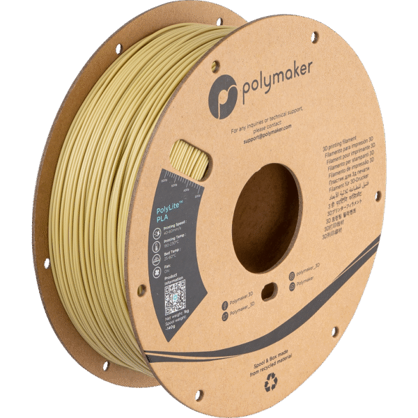 [MOQ: 10KG] PolyLite PLA Beige, 1,75 mm / 1000 g
