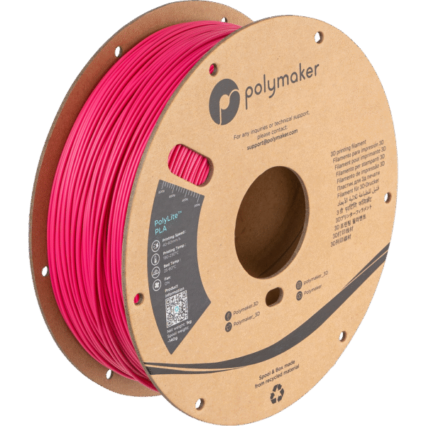 [MOQ: 10KG] PolyLite PLA Magenta, 1,75 mm / 1000 g