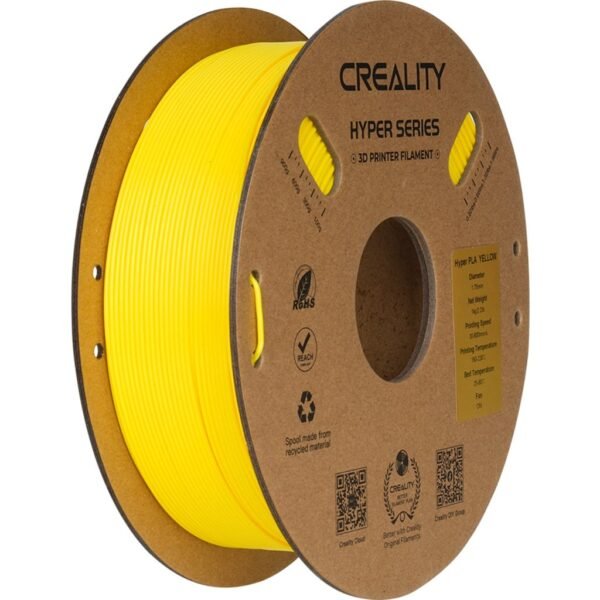 [MOQ: 10KG] Hyper PLA Yellow, 1.75 mm / 1000 g