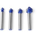 V-Groove Cutter 90u00b0 6 mm - Set of 4