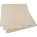 Plywood Panel Set - Basswood, 300 x 300 x 10 mm (3 pcs)