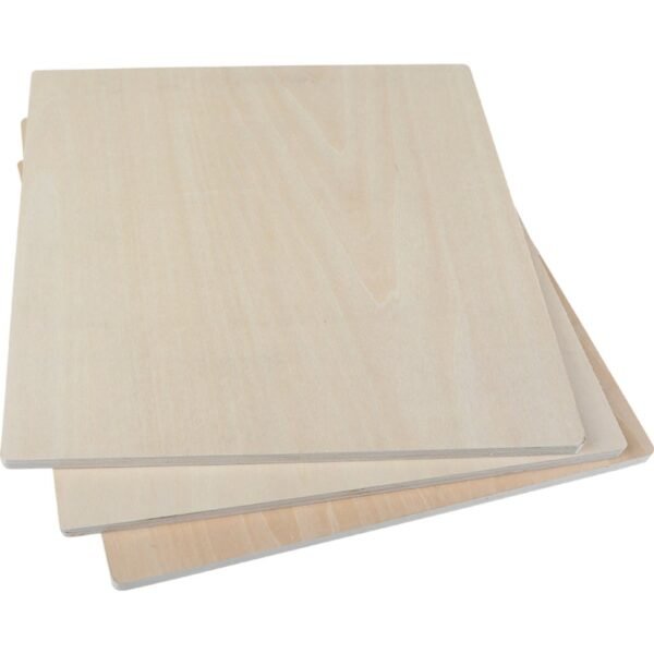 Plywood Panel Set - Basswood, 300 x 300 x 10 mm (3 pcs)