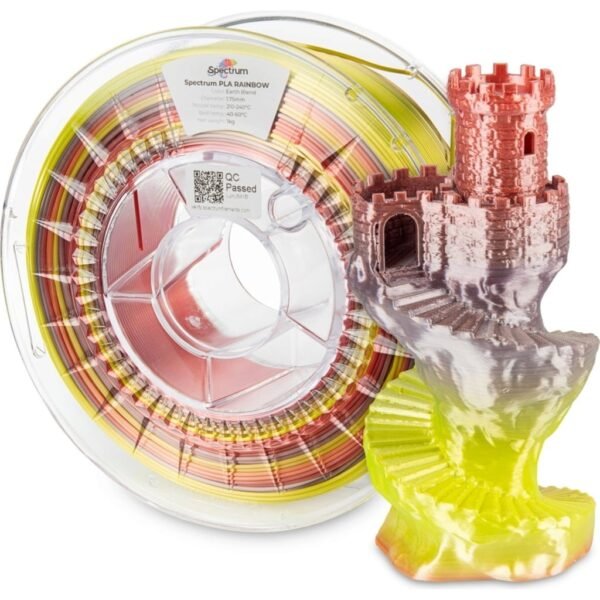 [MOQ: 10KG] PLA Silk Rainbow Earth Blend, 1,75 mm / 1000 g