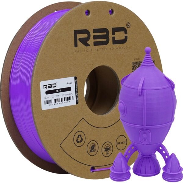 [MOQ: 10KG] PETG Purple, 1.75 mm / 1000 g