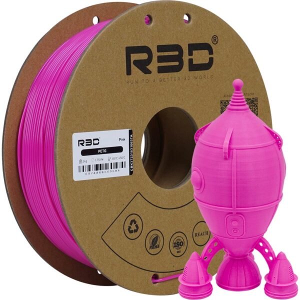 [MOQ: 10KG] PETG Pink, 1.75 mm / 1000 g