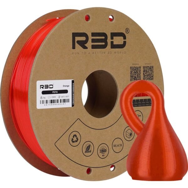 [MOQ: 10KG] PETG Orange, 1.75 mm / 1000 g