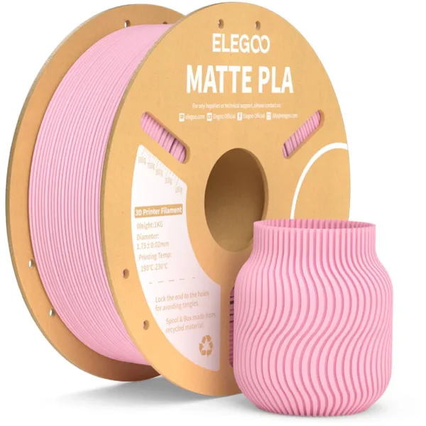 [MOQ: 10KG] PLA Matte Sakura Pink, 1.75 mm / 1000 g