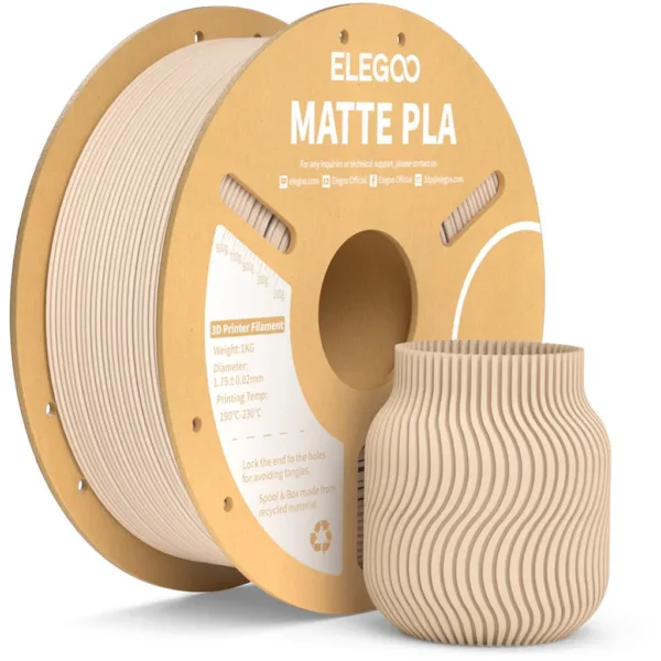 [MOQ: 10KG] PLA Matte Beige, 1.75 mm / 1000 g