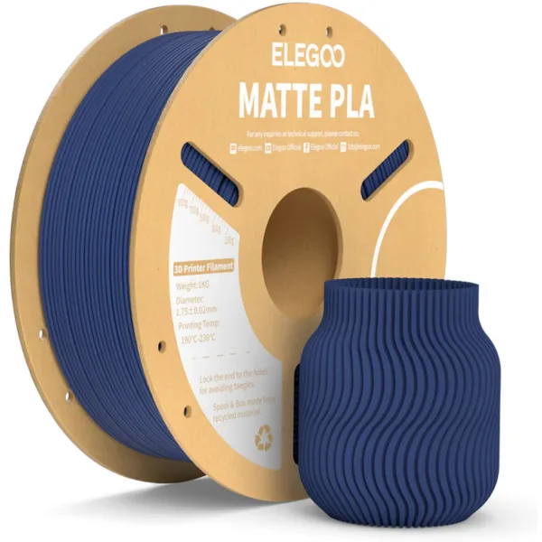 [MOQ: 10KG] PLA Matte Navy Blue, 1.75 mm / 1000 g