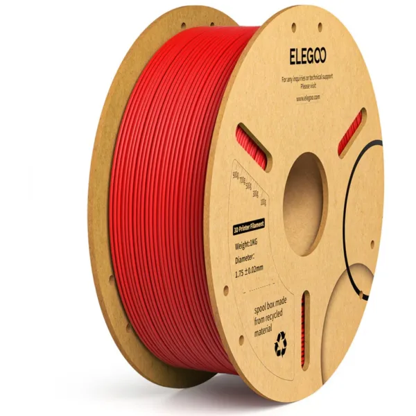 [MOQ: 10KG] PLA+ Red, 1.75 mm / 1000 g