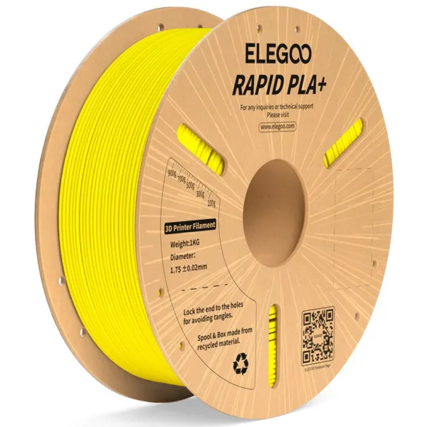 [MOQ: 10KG] Rapid PLA+ Yellow, 1.75 mm / 1000 g