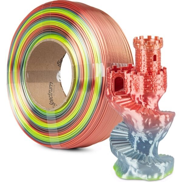 [MOQ: 10KG] ReFill PLA Silk Rainbow Fusion, 1.75 mm / 1000 g