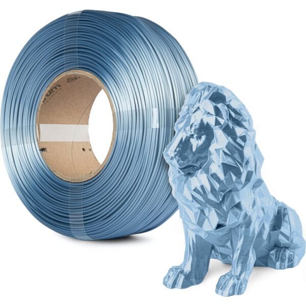 [MOQ: 10KG] ReFill PLA Silk Sapphire Blue, 1.75 mm / 1000 g