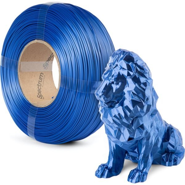 [MOQ: 10KG] ReFill PLA Silk Indigo Blue, 1.75 mm / 1000 g