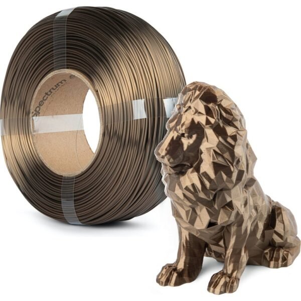 [MOQ: 10KG] ReFill PLA Silk Cinnamon Bronze, 1.75 mm / 1000 g