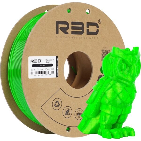 [MOQ: 10KG] PETG Fluorescent Green, 1.75 mm / 1000 g