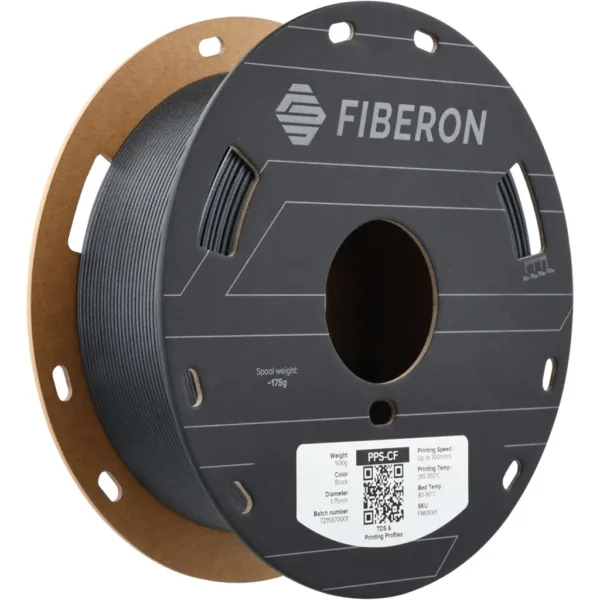 [MOQ: 10KG] Fiberon? PPS-CF10 Black, 1,75 mm / 500 g