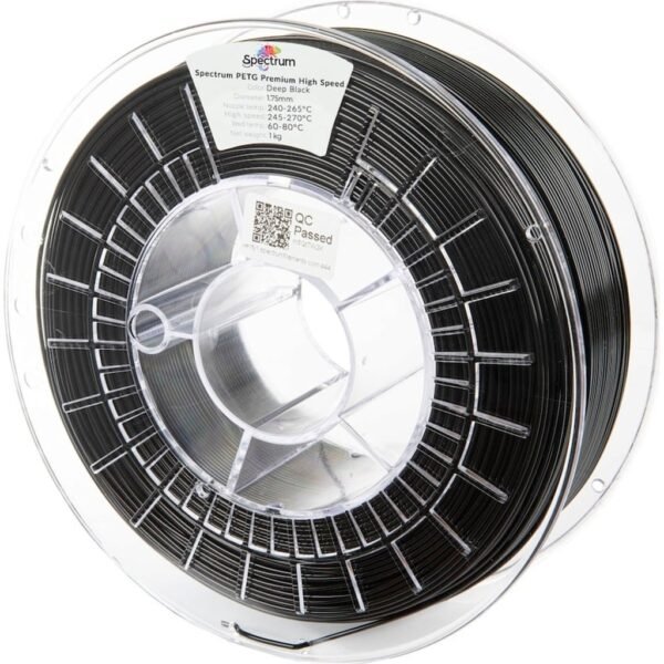 [MOQ: 10KG] PETG Premium High Speed Deep Black, 1.75 mm / 1000 g