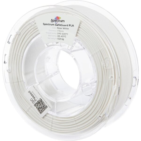[MOQ: 10KG] SafeGuard PLA Polar White, 1,75 mm / 250 g