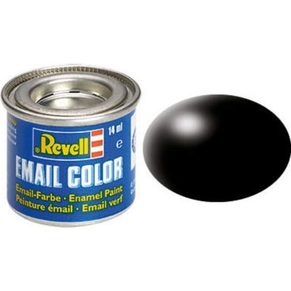 Enamel Color - Black, Silk, 14 ml