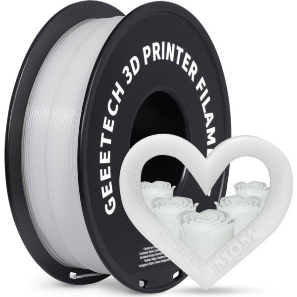 [MOQ: 10KG] PLA Luminous Rose Red, 1.75 mm / 1000 g