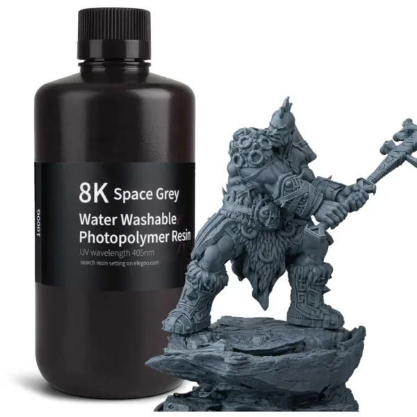 8K Water-washable Resin Space Grey, 1.000 g