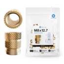 Threaded Inserts M8 Standard, M8 x 12.7 (20 pcs)
