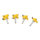 Groove Cutter four-edged 6mm - Set of 4