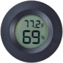 Circular Embedded Electronic Digital Thermometer Hygrometer