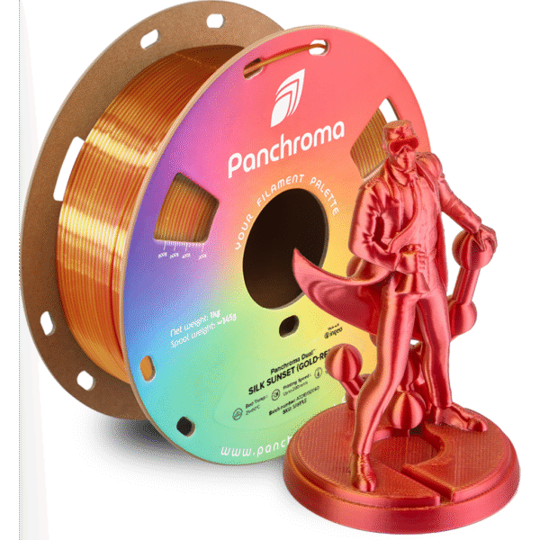 [MOQ: 10KG] Panchroma? PLA Dual Silk Sunset (Gold-Red), 1,75 mm / 1000 g
