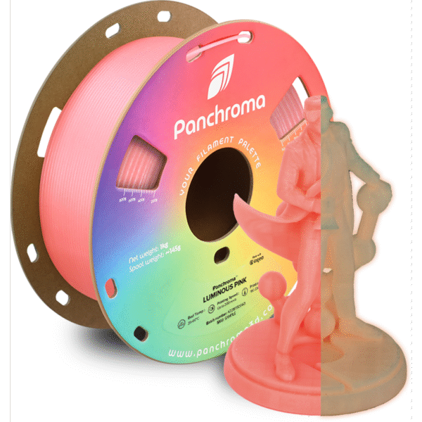 [MOQ: 10KG] Panchroma? PLA Luminous Pink, 1,75 mm / 1000 g
