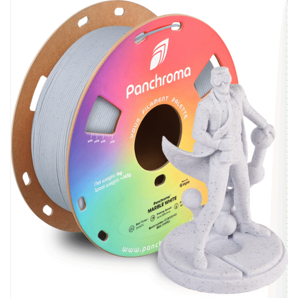 [MOQ: 10KG] Panchroma? PLA Marble White, 1,75 mm / 1000 g