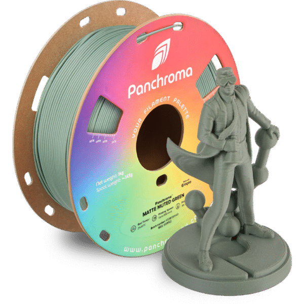 [MOQ: 10KG] Panchroma? PLA Matte Muted Green, 1,75 mm / 1000 g