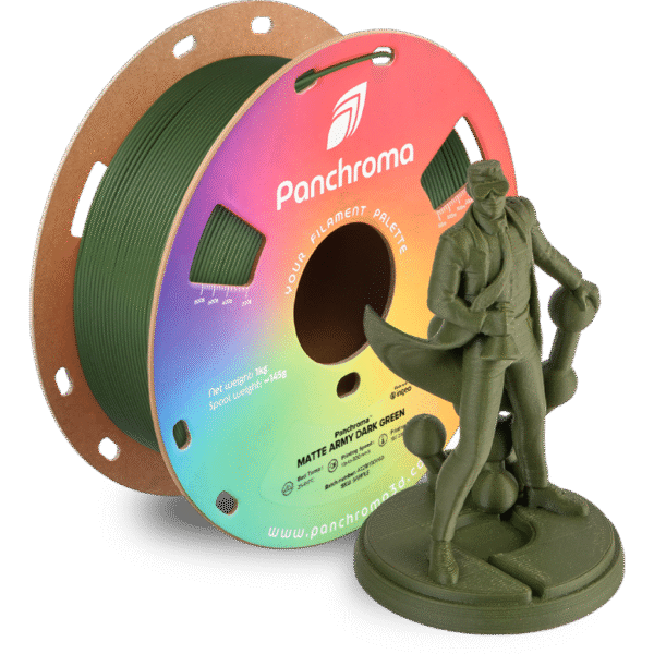 [MOQ: 10KG] Panchroma? PLA Matte Army Dark Green, 1,75 mm / 1000 g