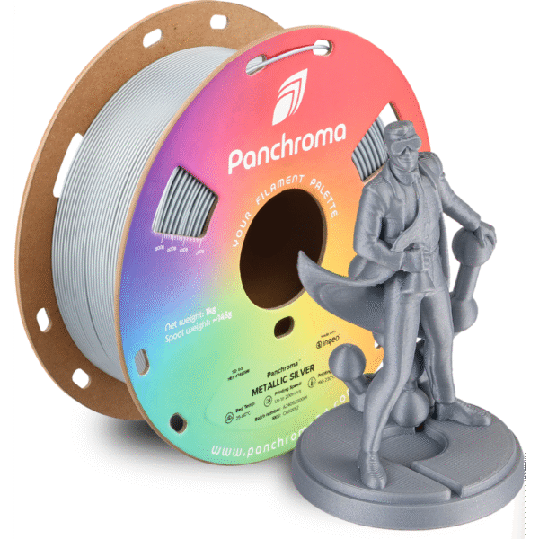 [MOQ: 10KG] Panchroma? PLA Metallic Silver, 1,75 mm / 1000 g