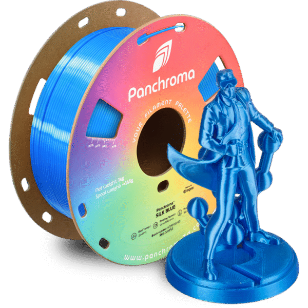[MOQ: 10KG] Panchroma? PLA Silk Blue, 1,75 mm / 1000 g