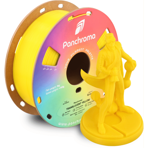 [MOQ: 10KG] Panchroma? PLA Translucent Yellow, 1,75 mm / 1000 g