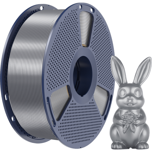 [MOQ: 10KG] Silk PLA+ Grey, 1.75 mm / 1000 g