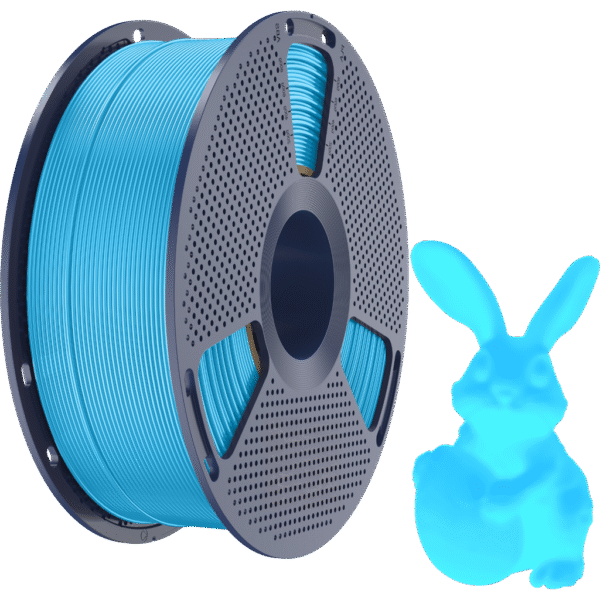 [MOQ: 10KG] PETG Glow In The Dark Blue, 1.75 mm / 1000 g