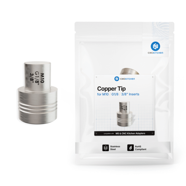 Soldering Tip for M10, G1/8 & 3/8" Threaded Inserts