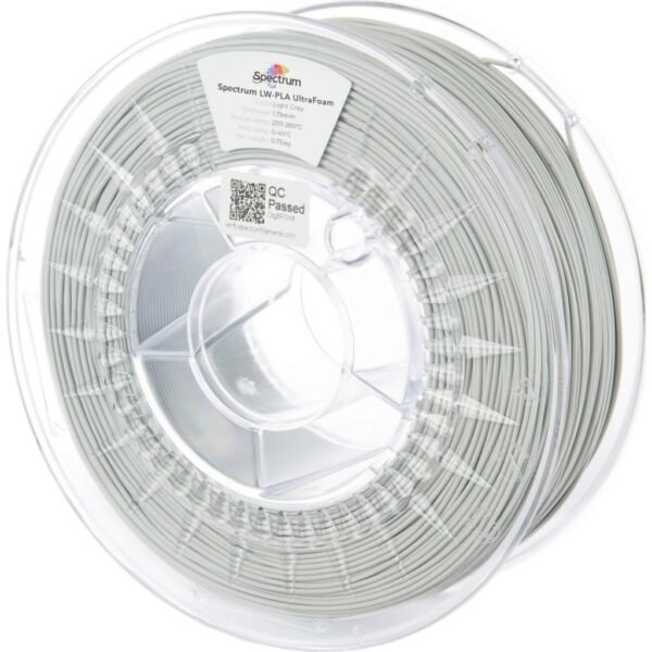 [MOQ: 10KG] LW-PLA UltraFoam Light Grey, 1,75 mm / 750 g